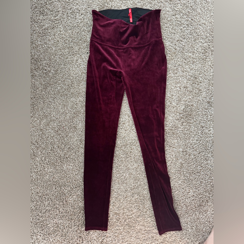 Spanx velvet leggings